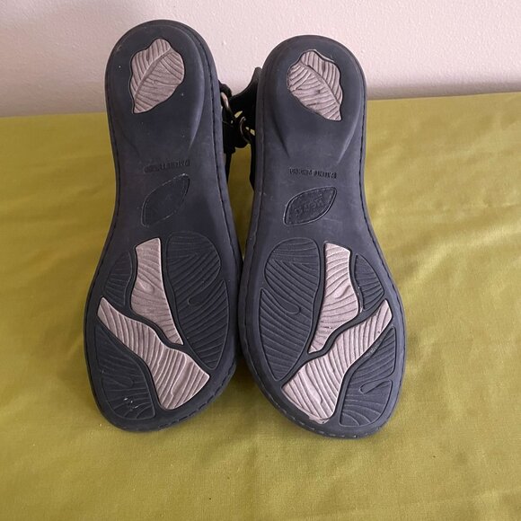 Born Womens Eryka Black Leather Strappy Sandals Size 9 - Picture 4 of 11